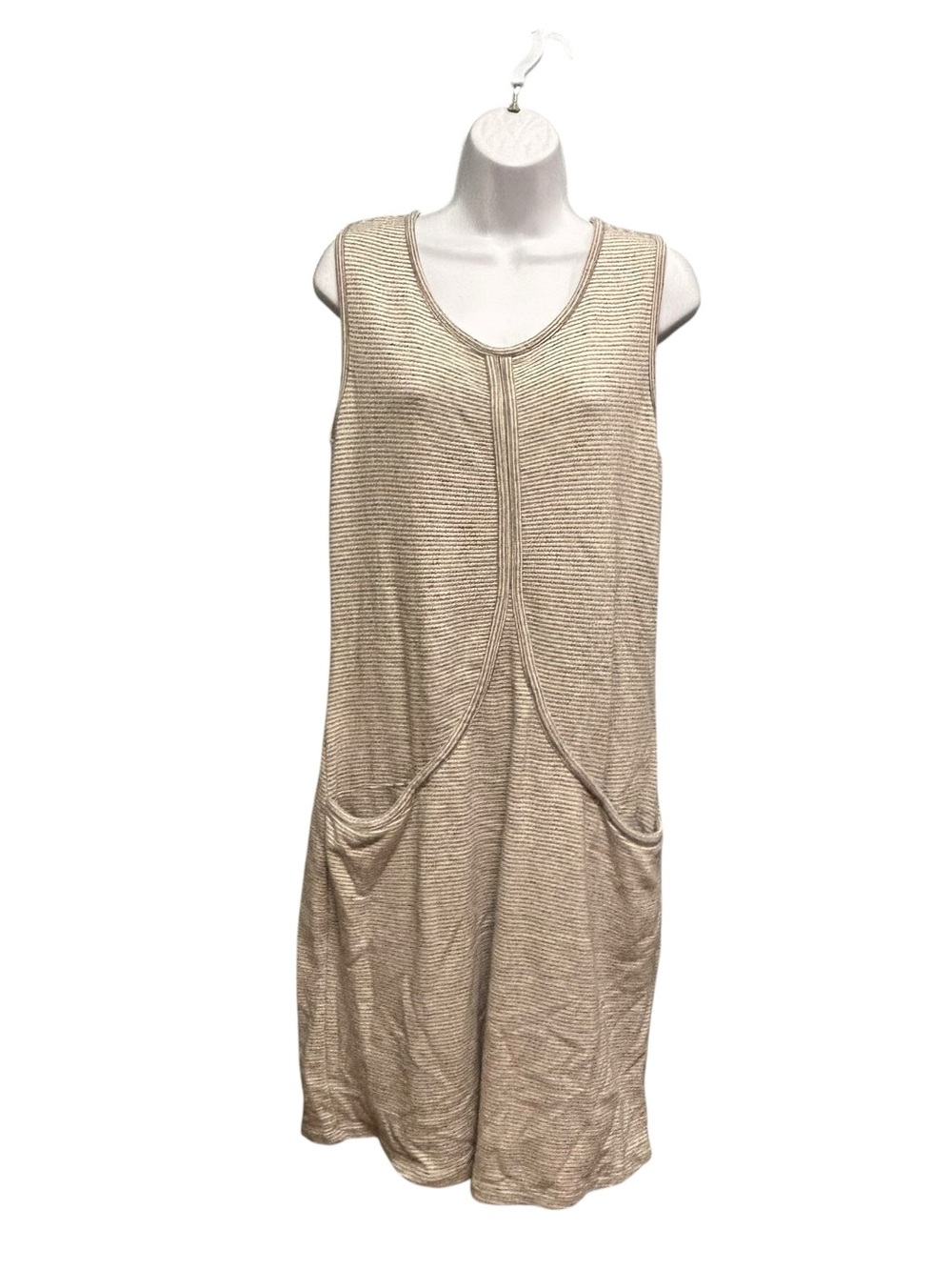 Aventura Organic Cotton Striped Sweater Dress Size M